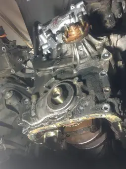 Toyota 2.7L Timing cover installation