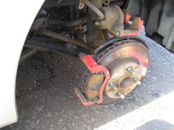 Toyota MR2 Spyder front brakes