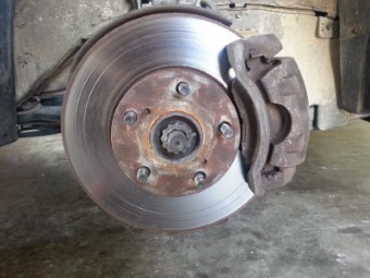 Toyota Camry Solara front brakes